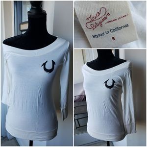True religion off-shoulder longsleeve